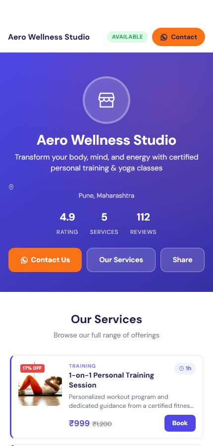 Universal Service Template preview