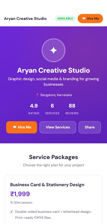Services & Freelancers preview